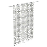 Eisl Eisl shower curtain with mosaic 200x180x0.2 cm gray