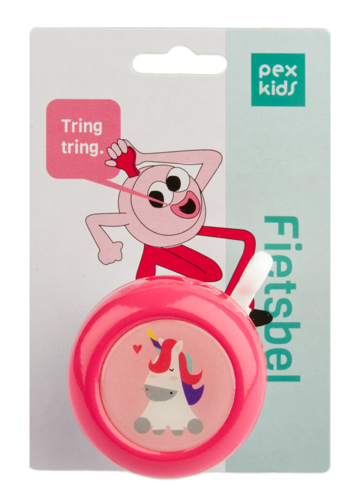 Pexkids bell unicorn on card