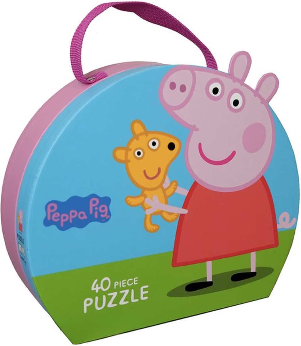 OKU Peppa Pig Floor Puzzle v robustním vezměte -nad kufřík 40 kusů
