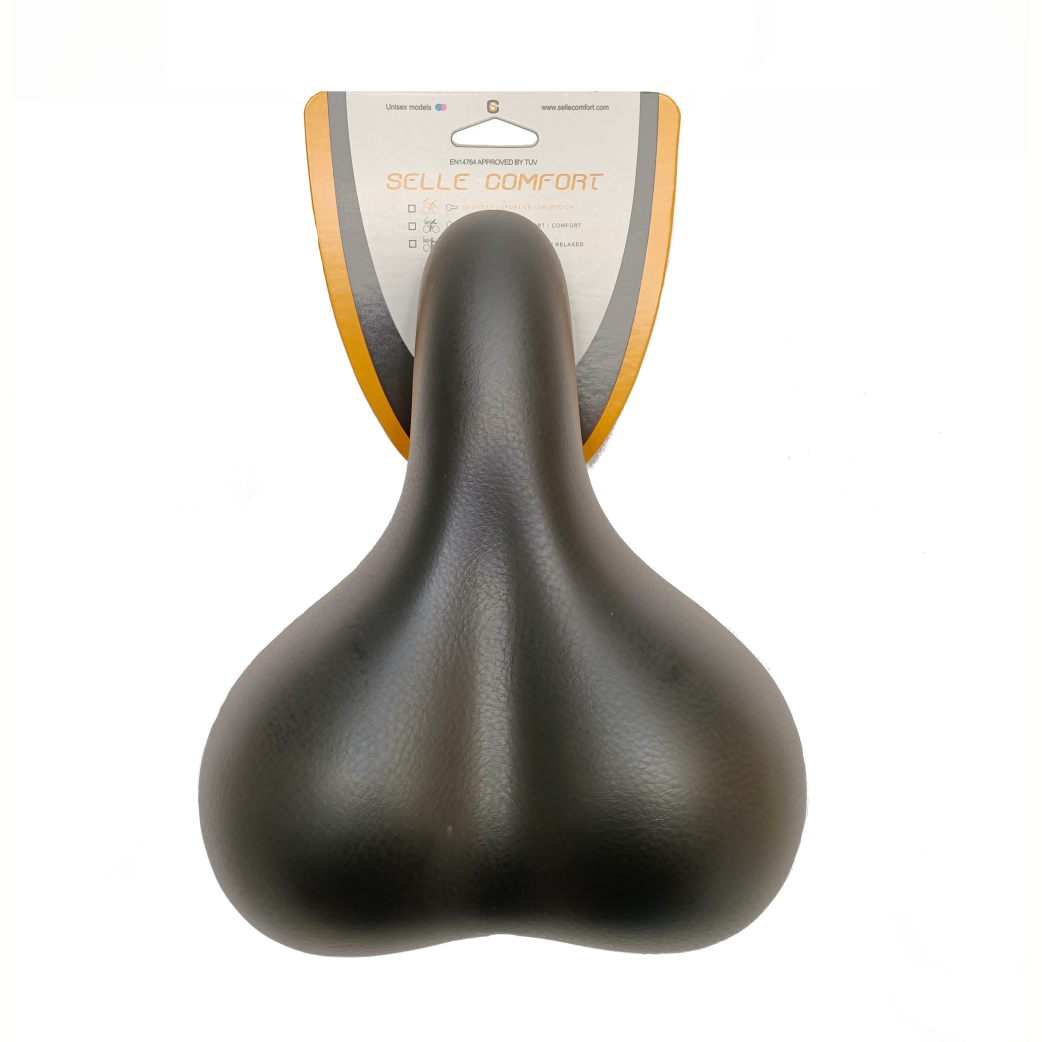 Selle Comfort Saddle City Black, sans nœud coulant.