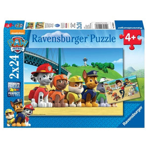 Ravensburger puzzle 2x24pc brave dog