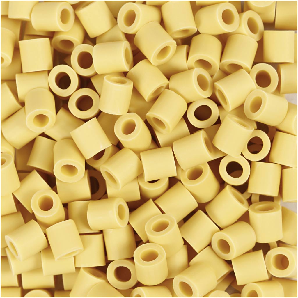 Nabbi biobeads van , afm 5x5 mm, gatgrootte 2.5 mm, medium, geel, 1000 stuk 1 doos