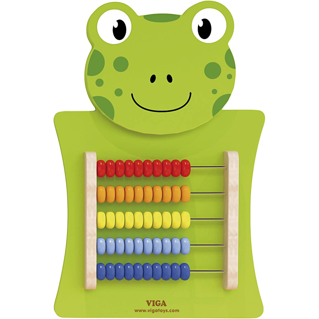 Viga activiteitenboard, kikker, afm 36x55x4,5 cm, 1 stuk