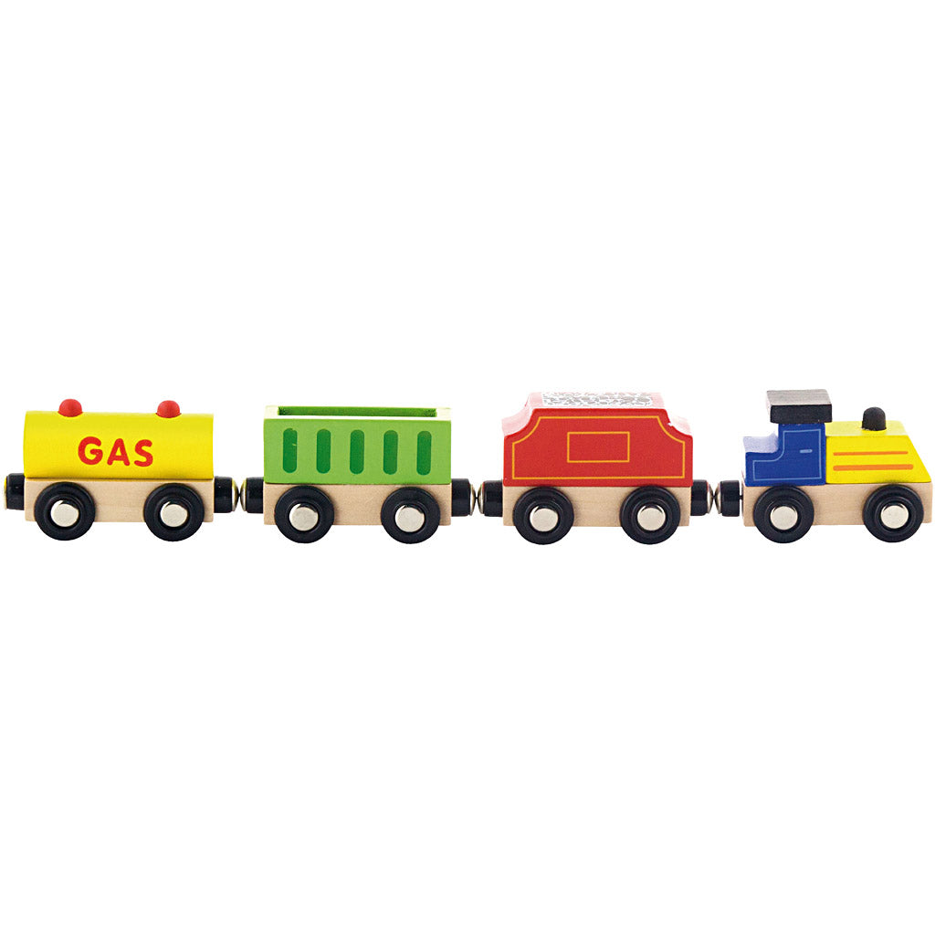Viga spoorwegaccessoires, goederentrein, 4 onderdelen 1 set