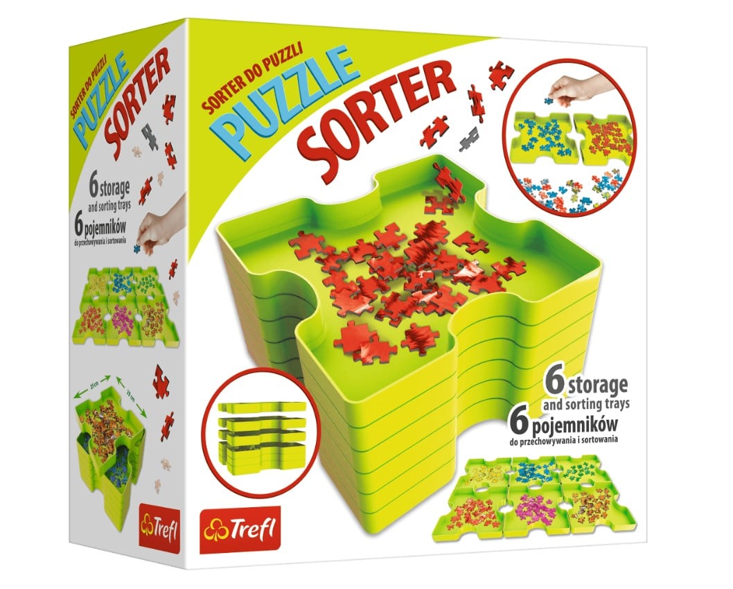 Trefl puzzle storage sorting bins