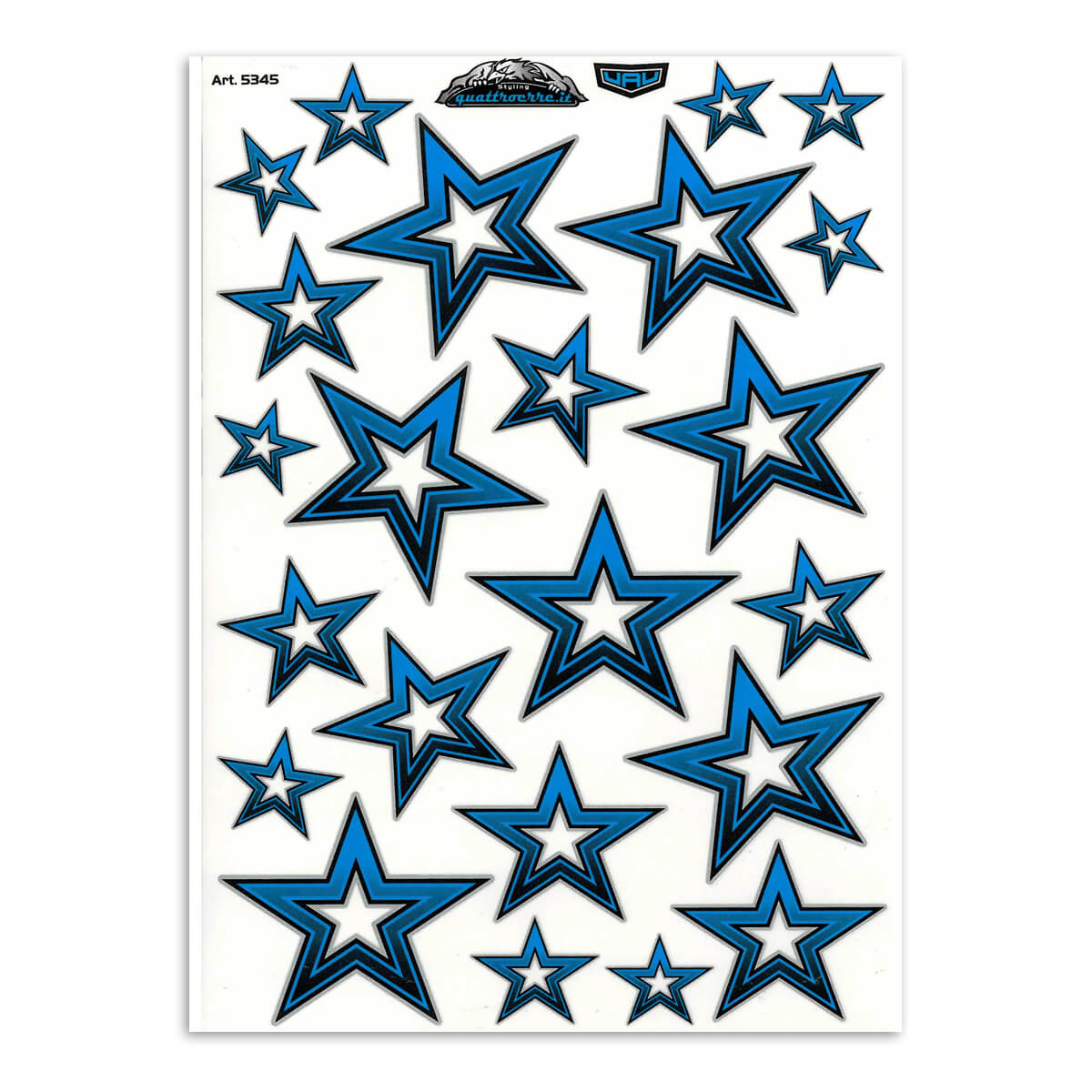 Conjunto de estrelas azuis