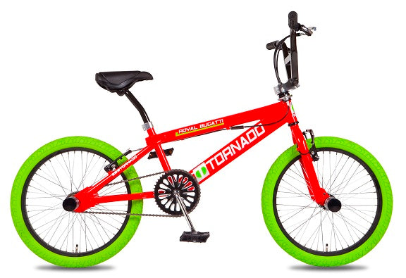 Royal Freestyle BMX 20 - Bugatti - Rot mit grünen Reifen