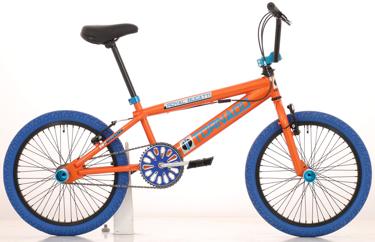 Royal Freestyle BMX 20 Bugatti - Orange med blå däck