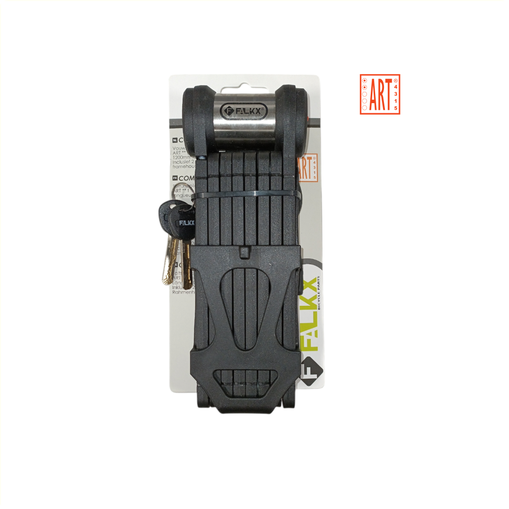 Falkx Compact Folding lock 120cm Black Art **