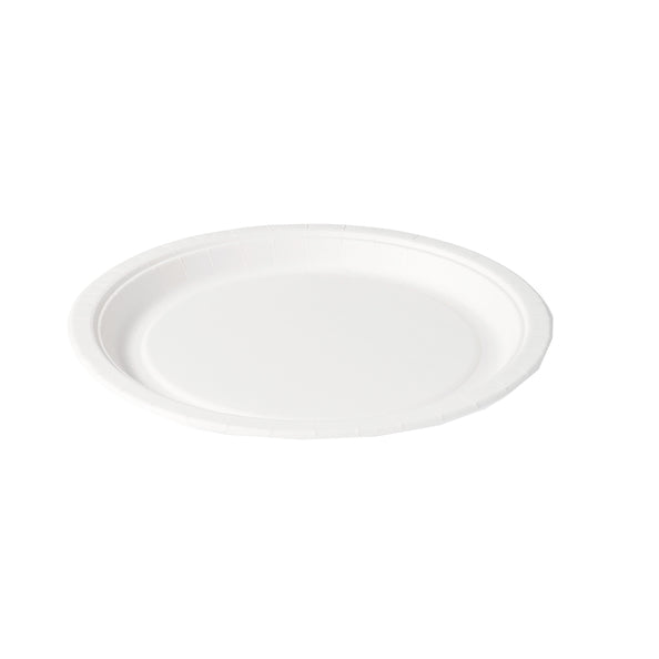 Round cardboard plate white 23 cm (8x20 pieces)