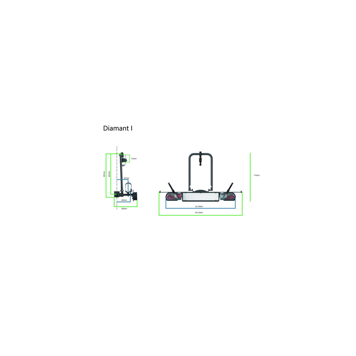 Pro-user bicycle carrier Diamant 1