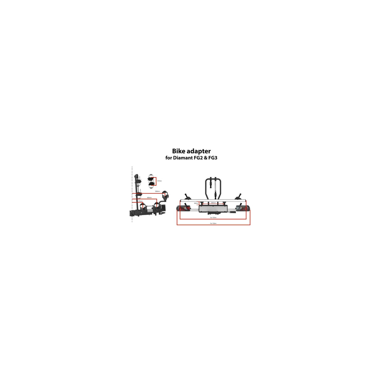 Pro-user Pro User Diamant FG2 Towbar bicycle carrier NM 2 Bicycle