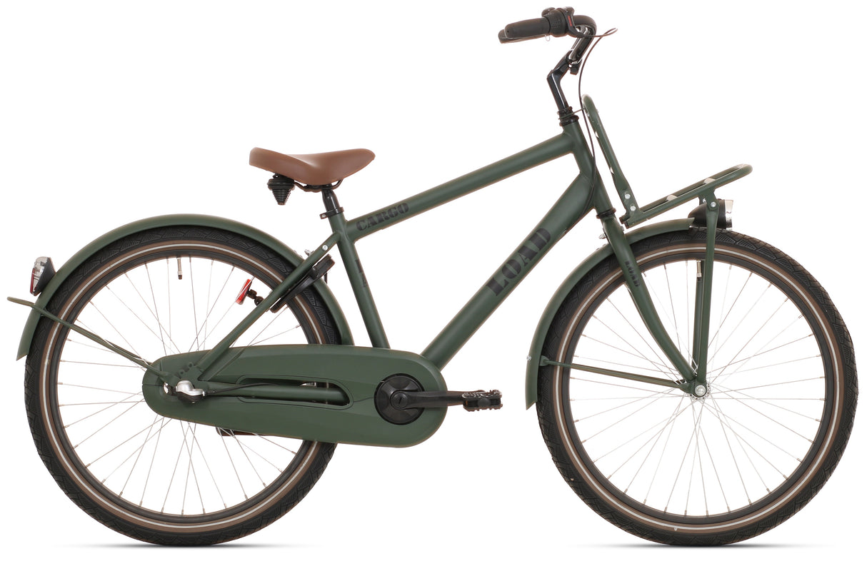 Bikefun ładuj 26 Boy Bike z 3 biegami Remubo - Mat Kaki Green