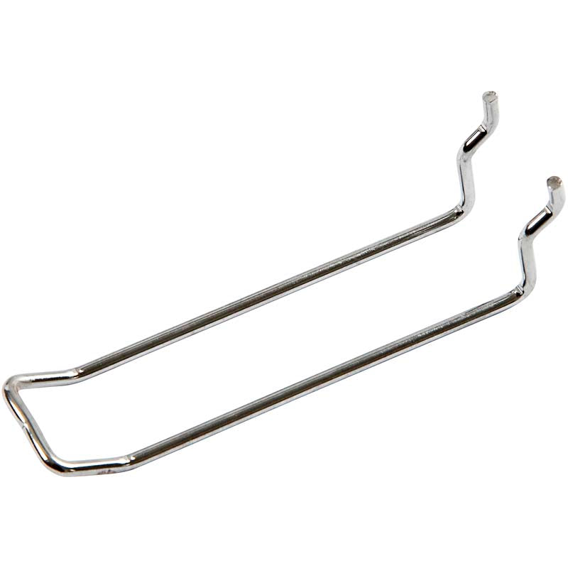 Double hook, l: 100 mm, w: 25 mm, thickness 4 mm, 50 pieces 1 box