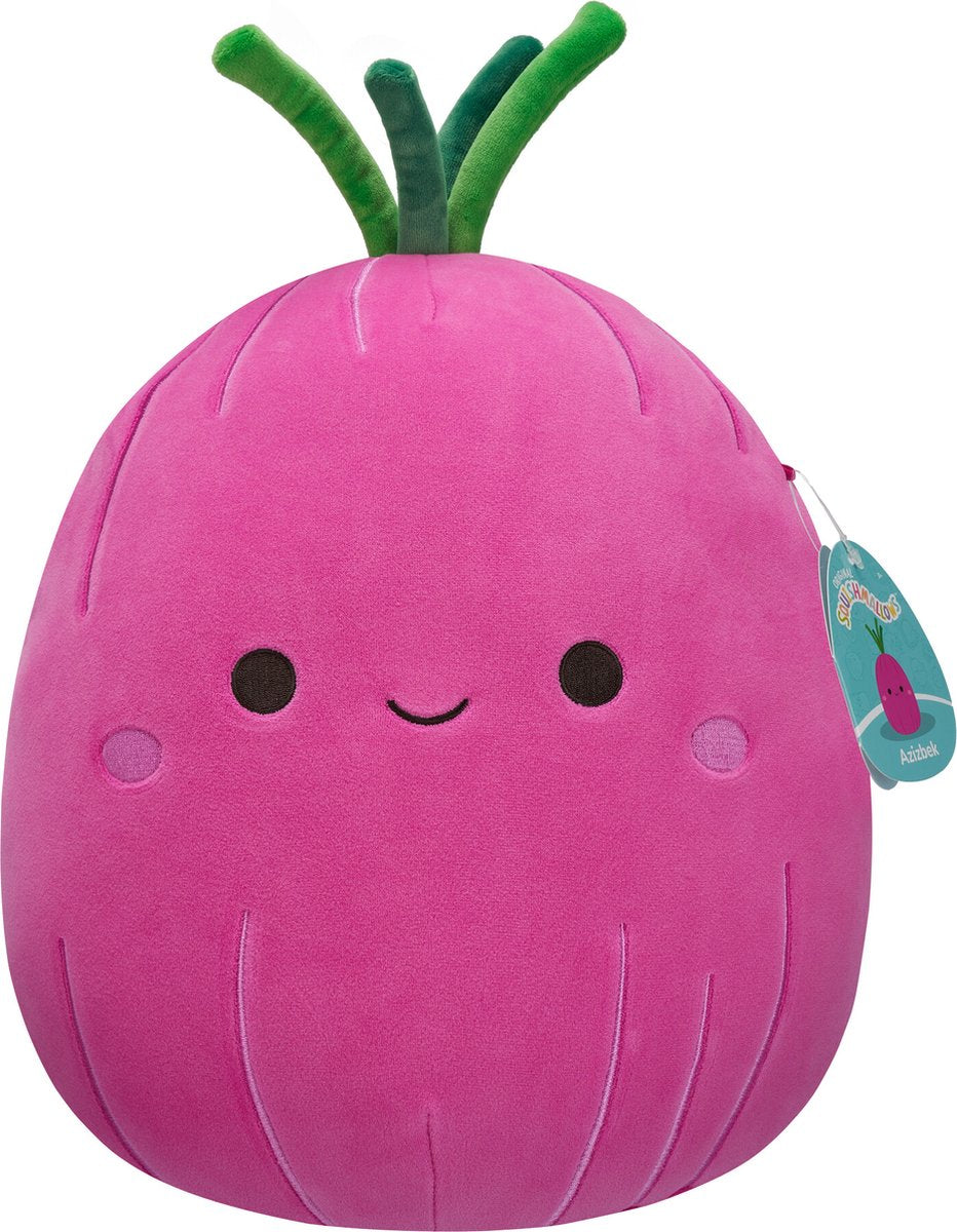 Squishmallows cuddly toy plush - azizbek red onion, 30cm