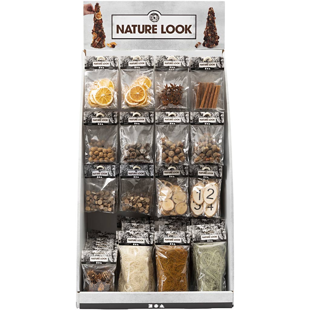 Creativ Company table display - natural decoration, height 7400 mm, width 4400 mm, 120 units per box