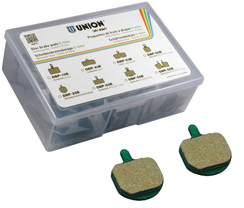 Marwi union disc brake pad set dbp-26e organic kevlar (25pr)
