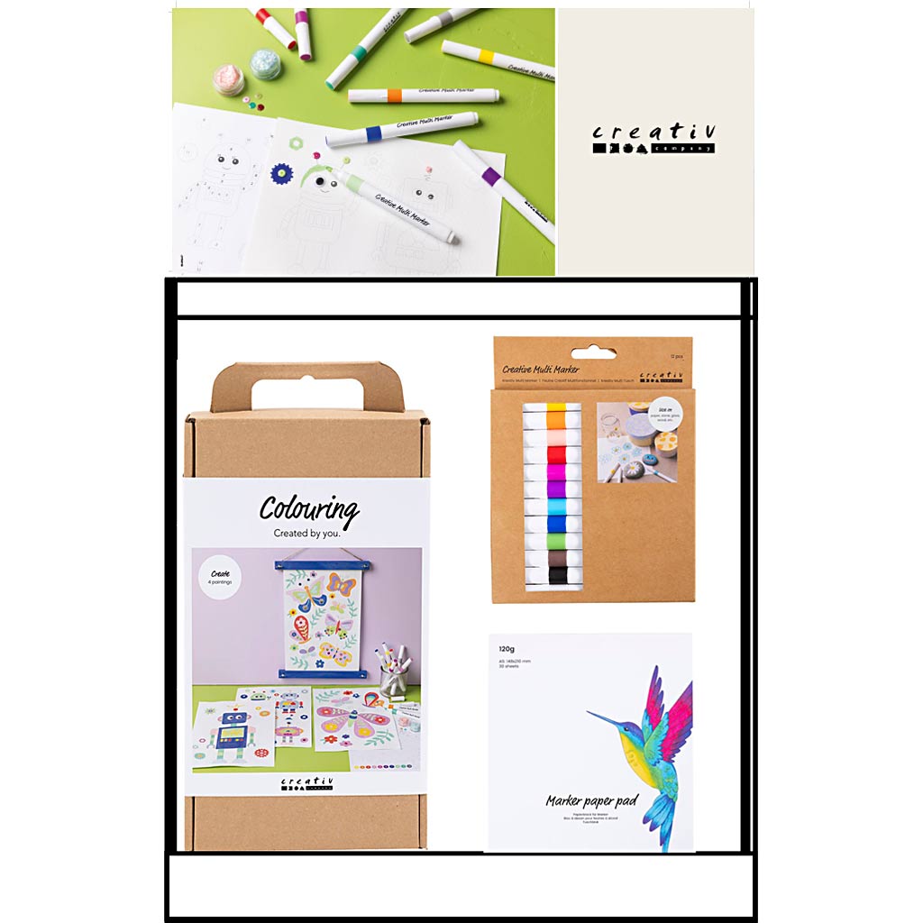 Creativ company klein baliedisplay, category, kleuren, kinderen, 36 eenh. 1 stuk