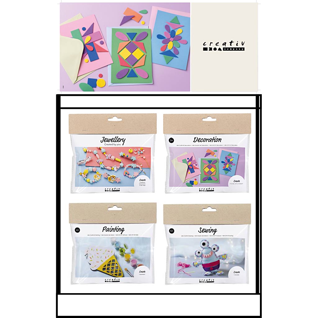 Creativ company klein baliedisplay, category, creativiteit, kinderen, 50 eenh. 1 stuk