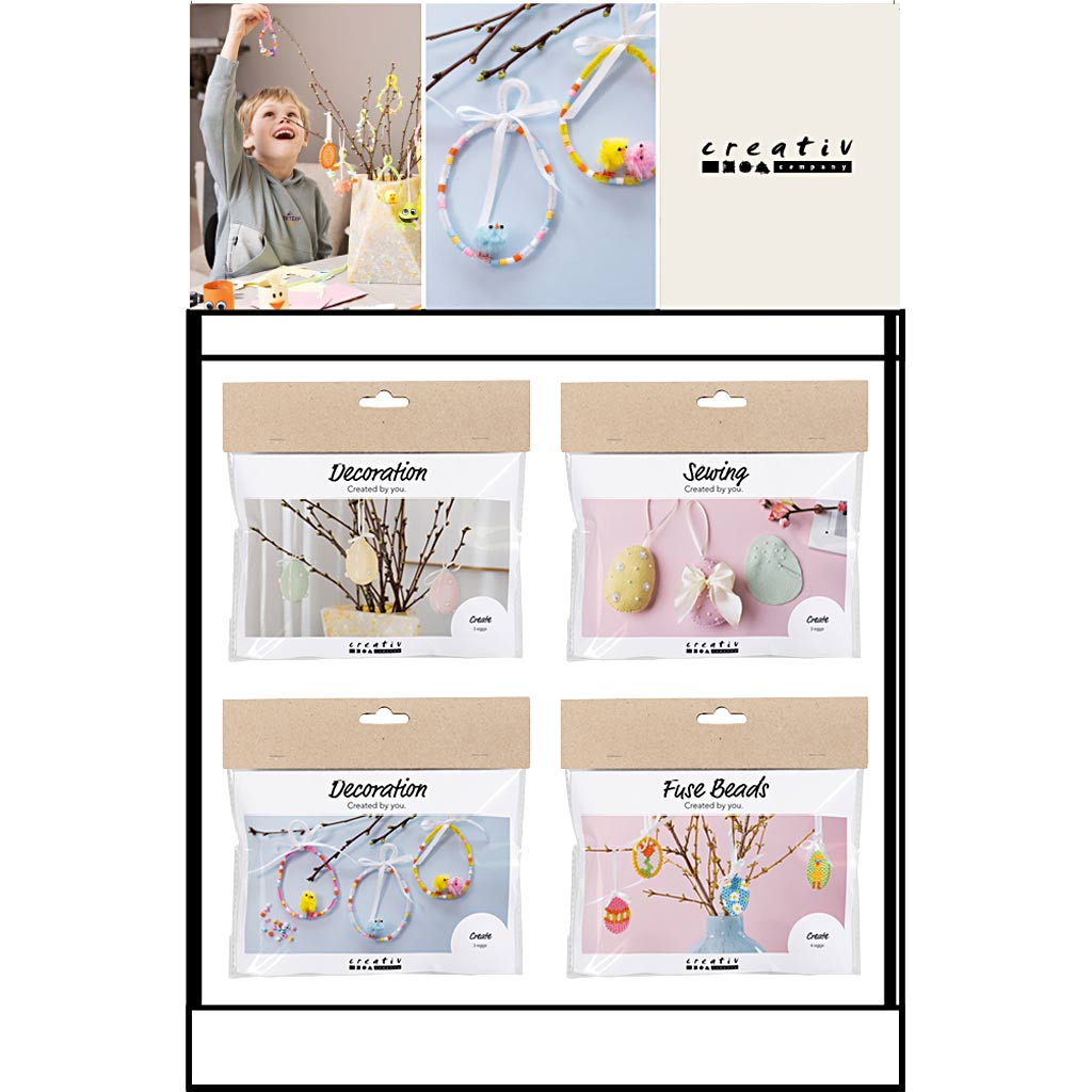 Creativ company klein baliedisplay, category, pasen, kinderen en volwassenen, 96 eenh. 1 stuk