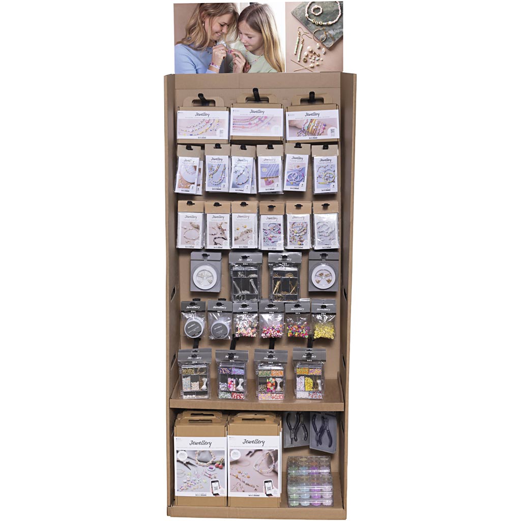 Creativ company vloerdisplay, sieraden, kinderen, h: 1584 mm, d: 332 mm, b: 630 mm, 293 eenh. 1 doos