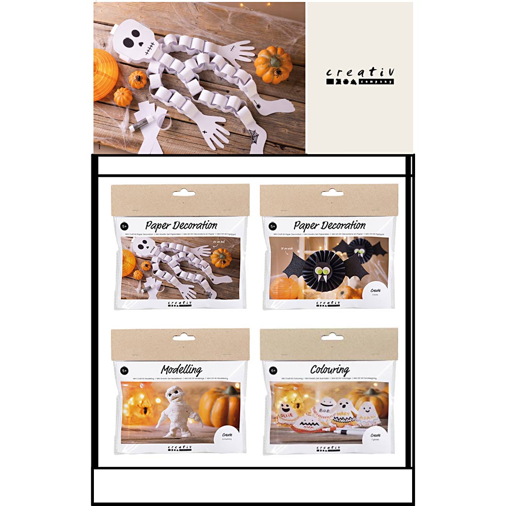 Creativ company klein baliedisplay, category, halloween, kinderen, h: 458 mm, d: 322 mm, b: 416 mm, 48 eenh. 1 stuk