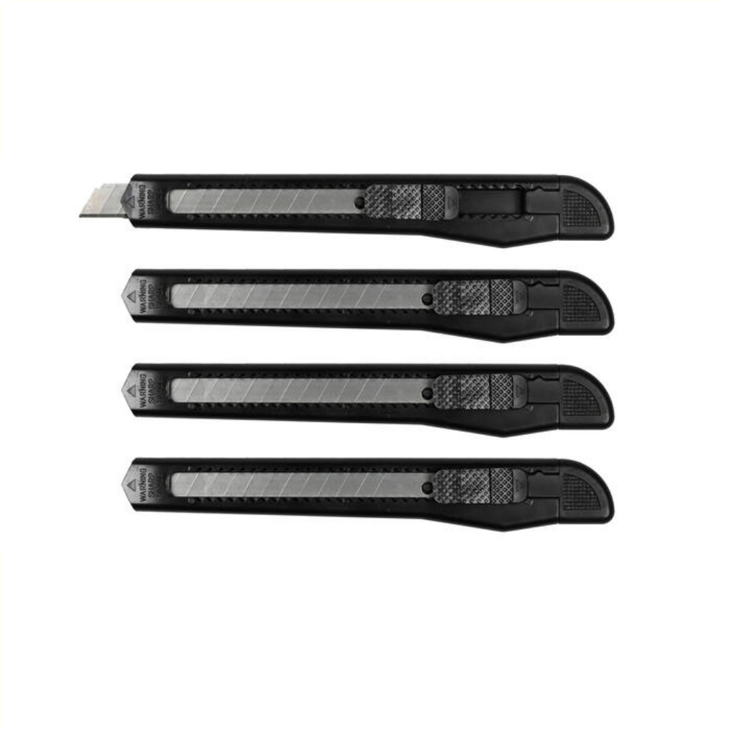 Break -off knives set 9mm, 4 pieces