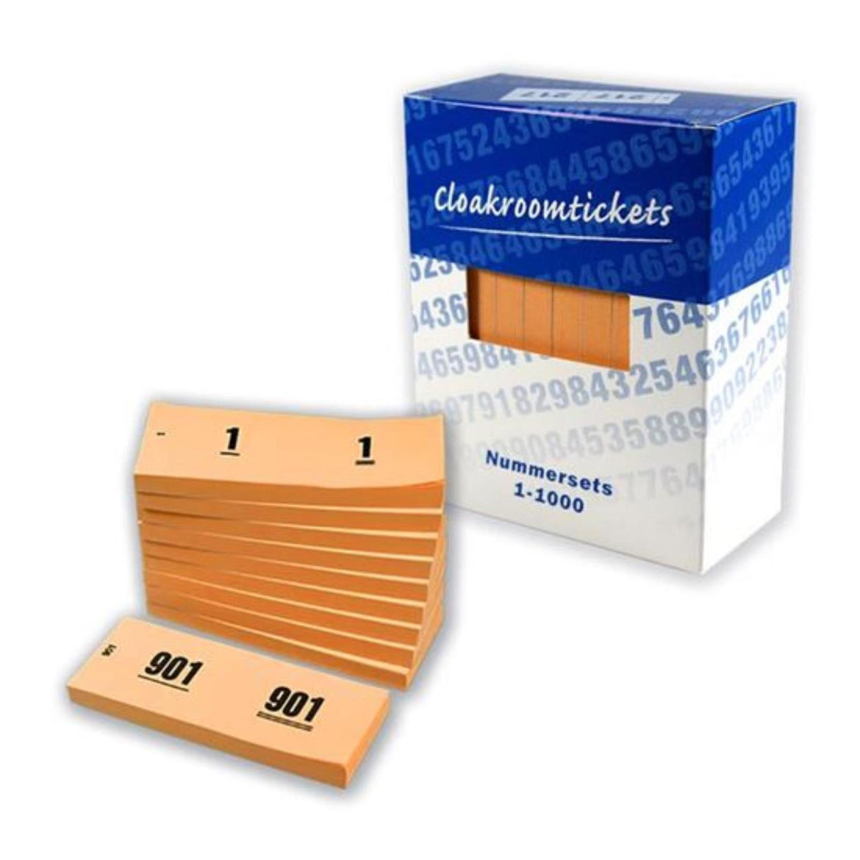 Set di blocchi per armadio Haza Box, set di numeri arancione