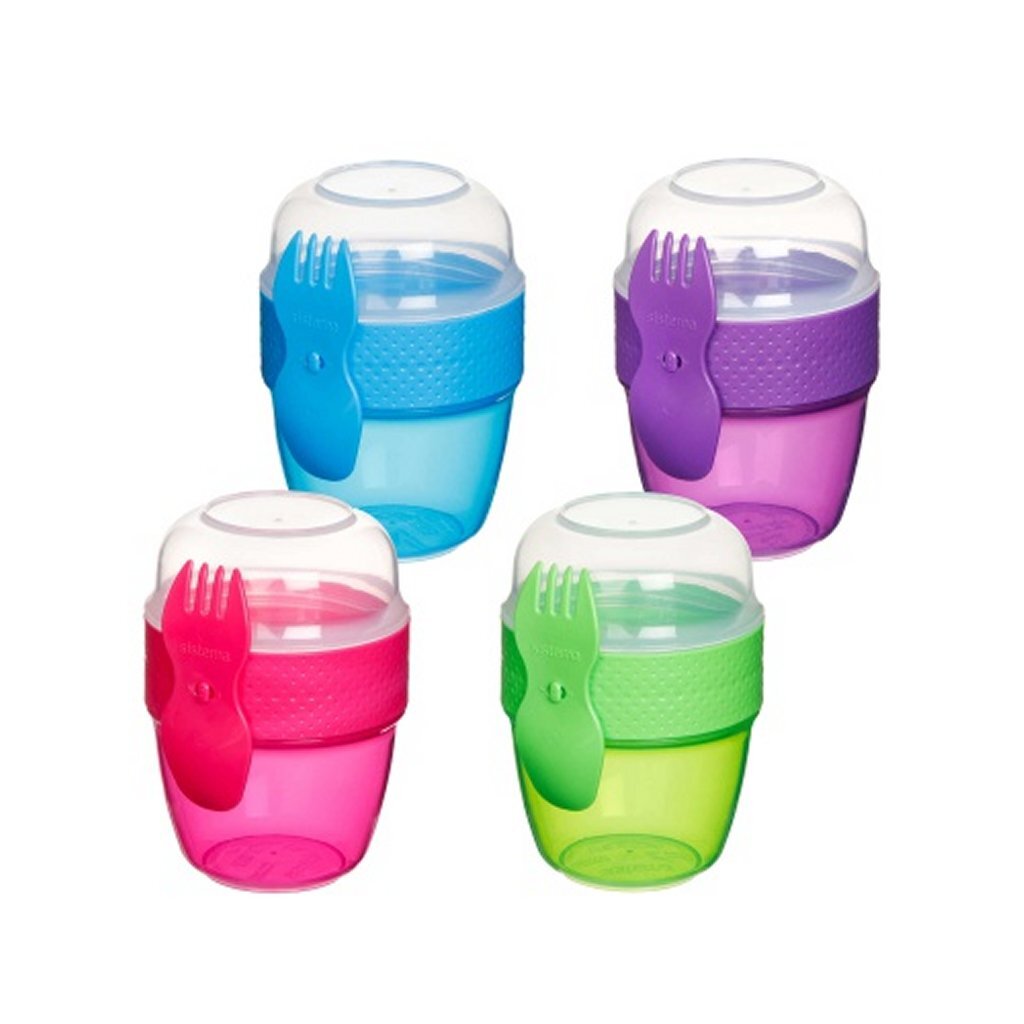 Sistema, um Snackkapsel + Gabelsteck 515 ml zu gehen