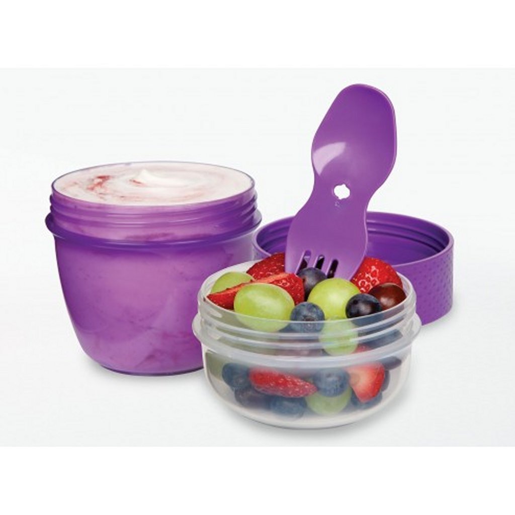 Sistema, um Snackkapsel + Gabelsteck 515 ml zu gehen