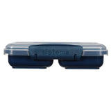 Sistema snack meeneem doos 2 vakken 350 ml assorti blauw lichtblauw