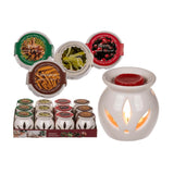 Out of the blue wax geurbrander porselein 7x8cm