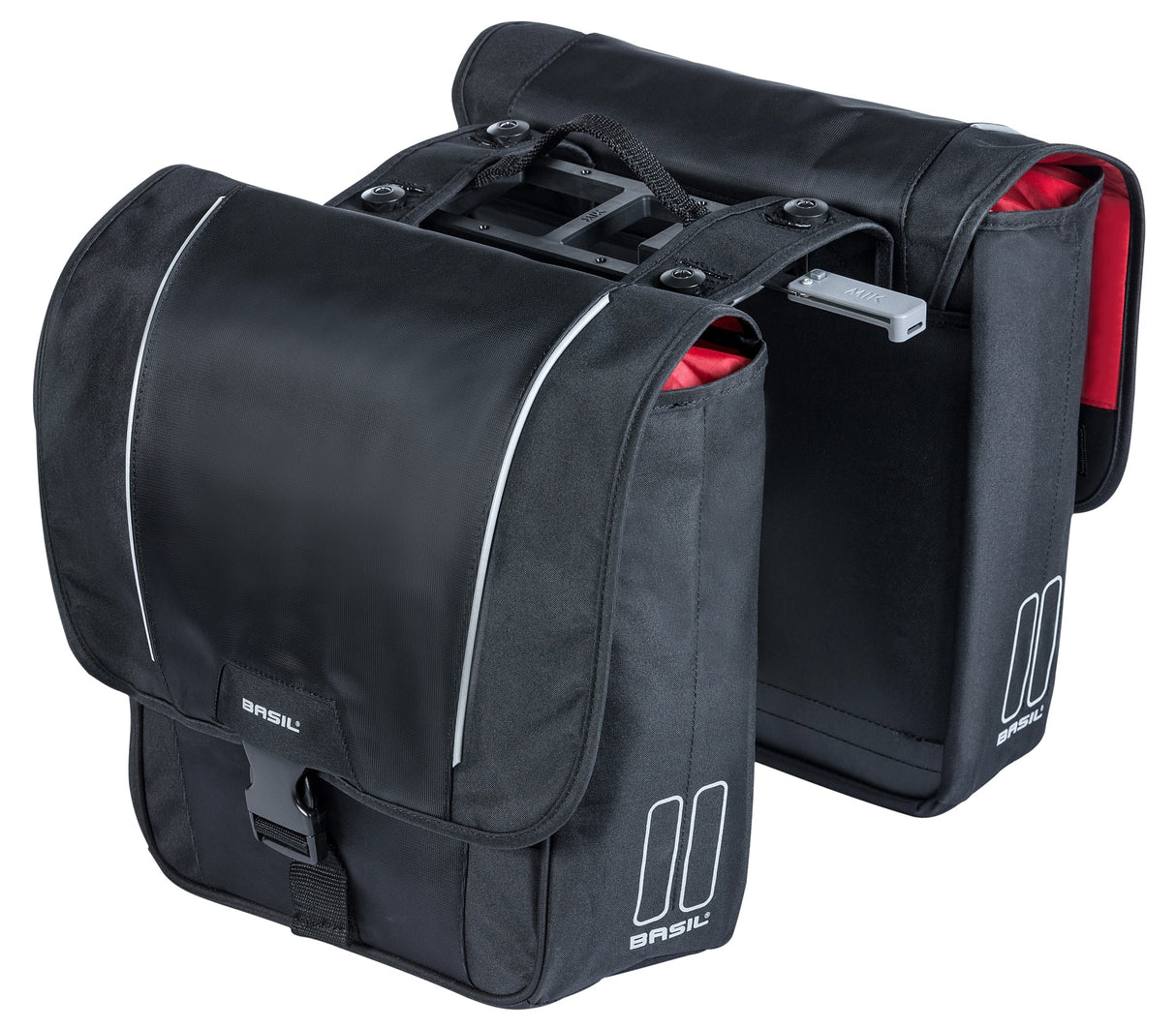 Basilikum sport design dobbelt cykel taske sort