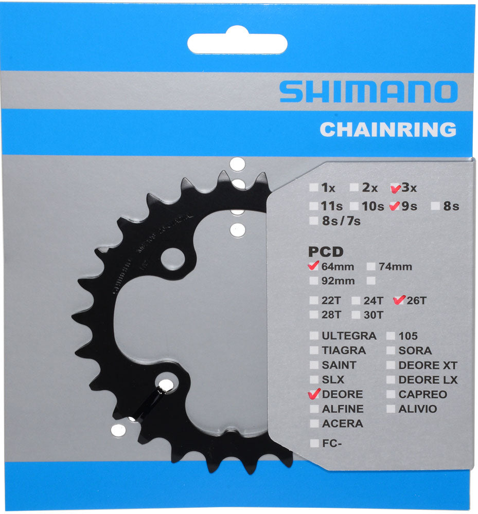 Shimano Chain Top Deore 10V 26T Y1LD26000 M610 Sort
