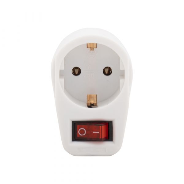 Plug through with switch