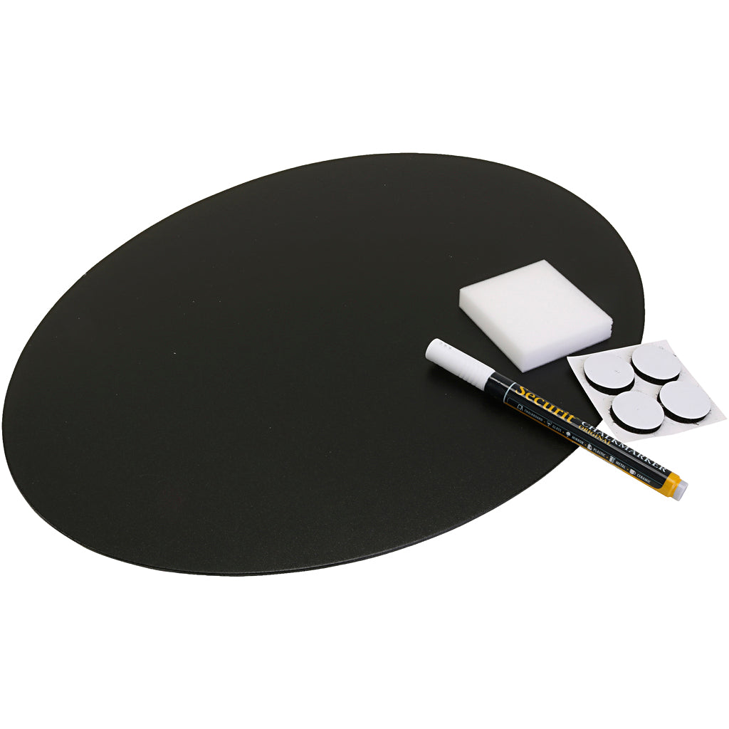 Outdoor bord, ovaal, afm 47x32x0,3 cm, 1 stuk