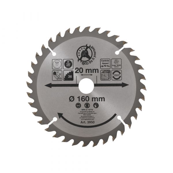 Saw Blade 160 mm., 36 zubů