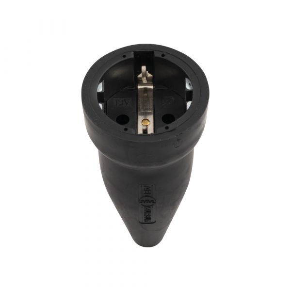 Enchufe Black Contra + RA 16 Amp.