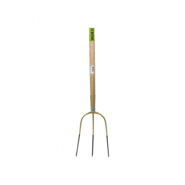 Pitchfork 3 prongs, handle 4.5vt 135 cm.
