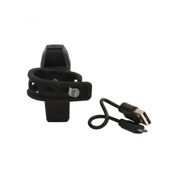 AC -cykellampe bag genopladelig