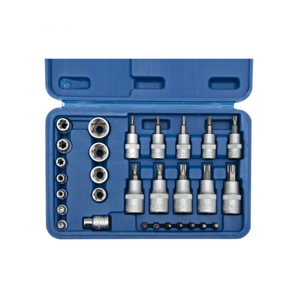 Torx dop in bitsset 1 4 +3 8