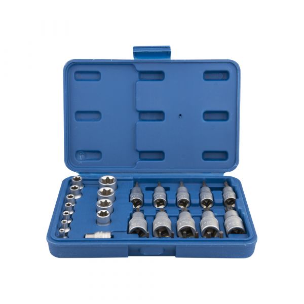 Torx dop in bitsset 1 4 +3 8