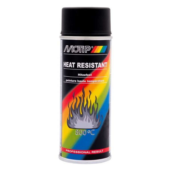 Spray Lacquer Motip Black Hëtzt Resistent (400ml)
