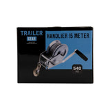 TrailerGear TrailerGear Hand Winch + Cable + Hook, 540 kg.