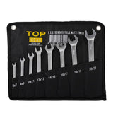 Topgear TOPGEAR 8 x Open-end wrenches matt finish