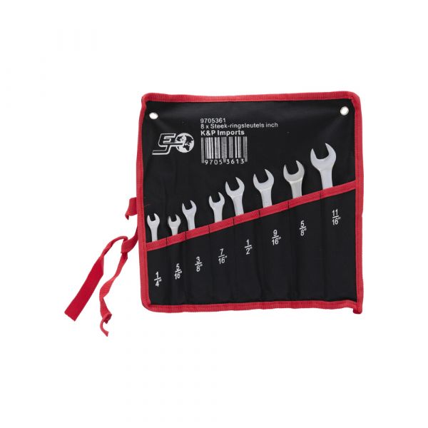 8 x stitch-ring keys inch