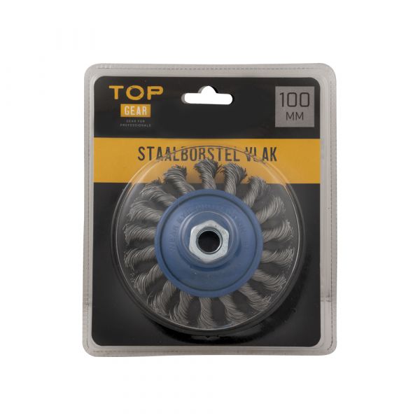 Stahlbürstenoberfläche 100 mm, Blase
