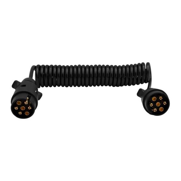 Cabo em espiral 7 p. + 12V plugues