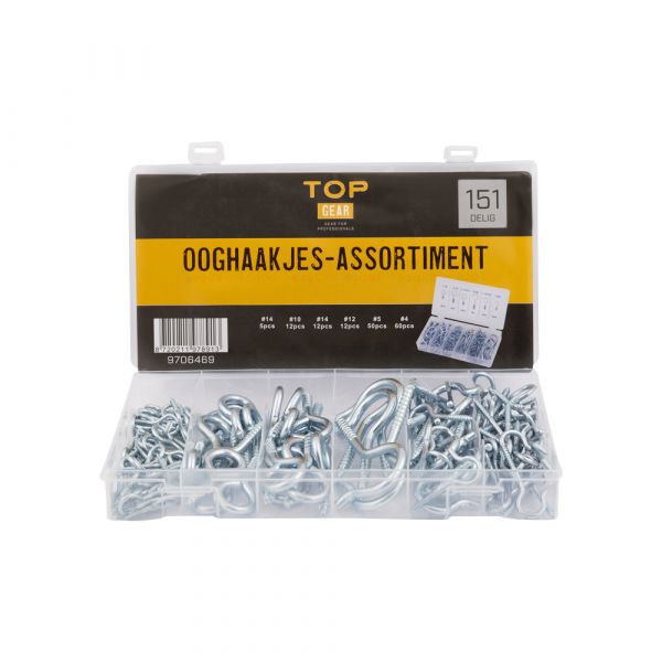 Topgear TOPGEAR Meascán crúcaí súl 151 píosa