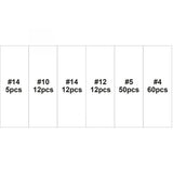 Topgear TOPGEAR Meascán crúcaí súl 151 píosa